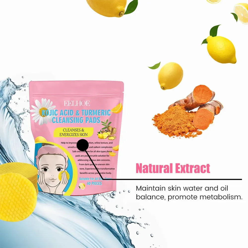 Pads de Limpeza e Esfoliação Facial