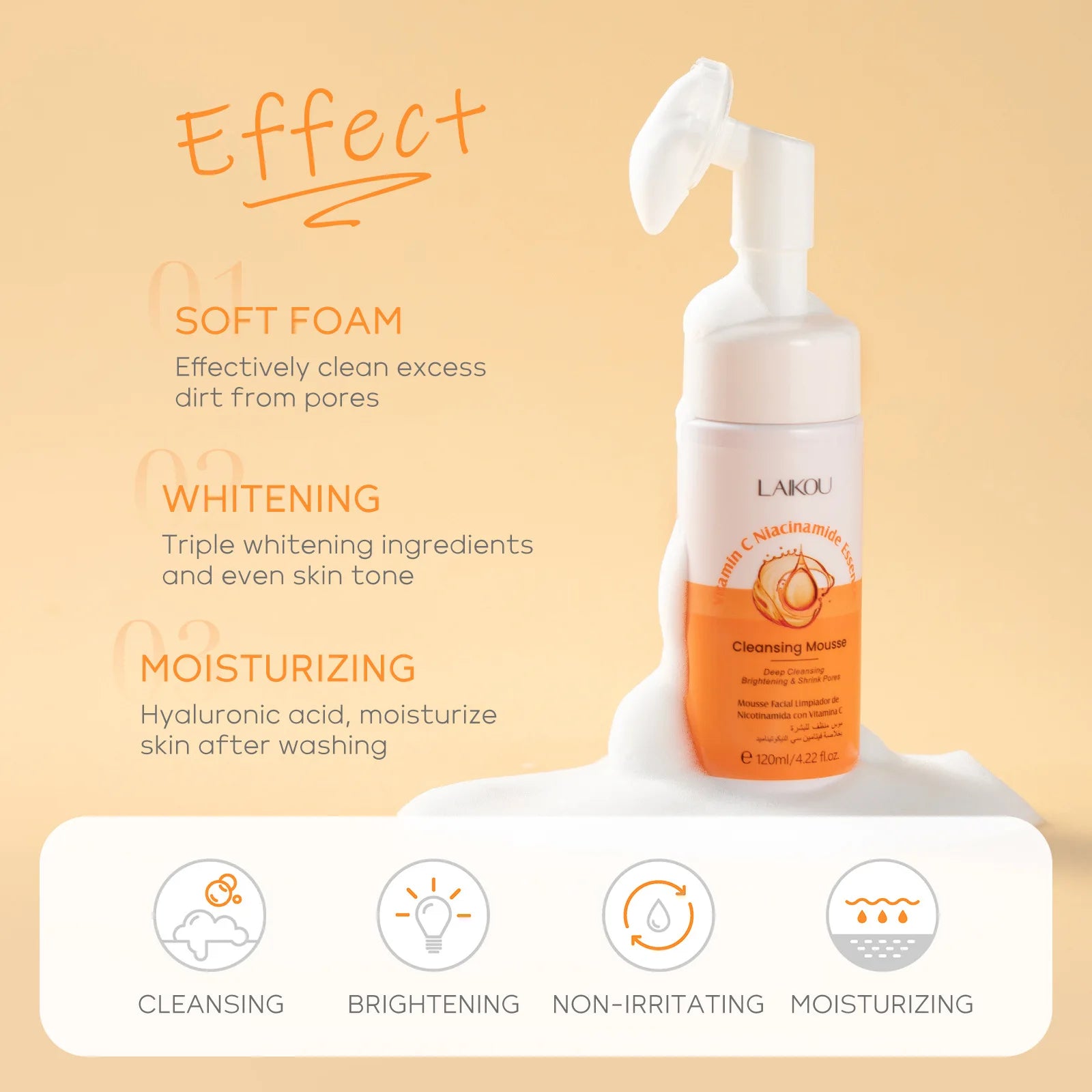 Espuma Facial Vitamina C & Niacinamida