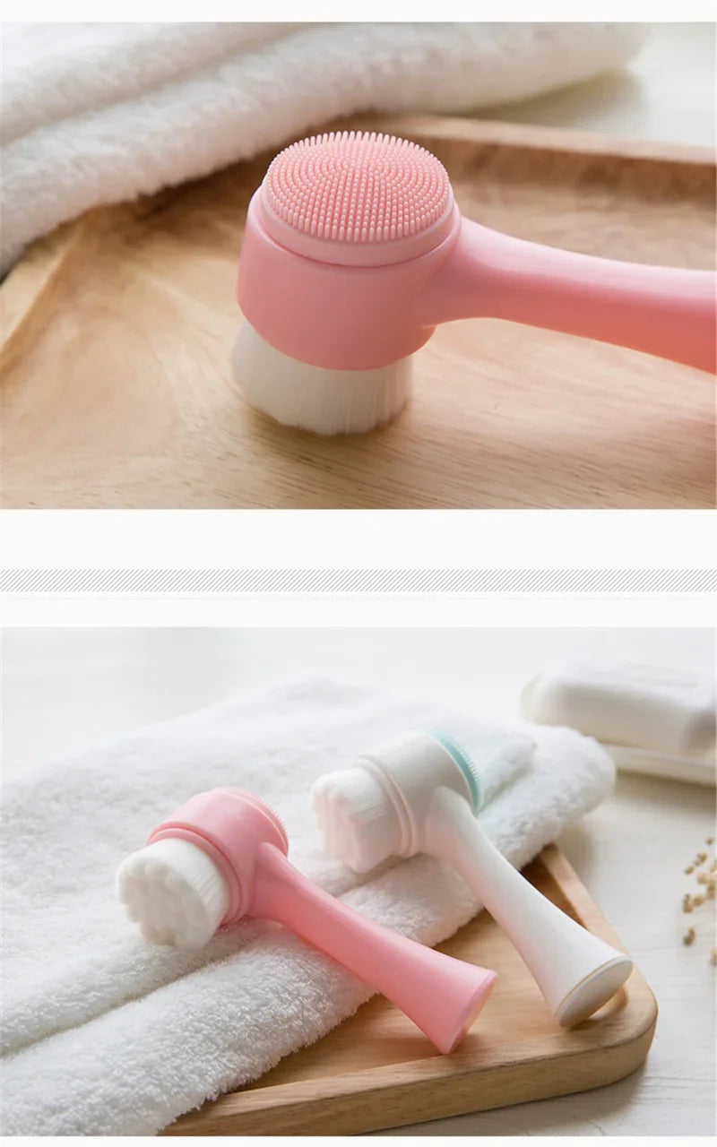 Escova Facial 2 em 1 – Massagem & Esfoliação
